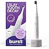 Burst Original Sonic Electric Toothbrush for Adults (White) | Rechargeable Electric Sonic Toothbrush | Soft Bristle Deep Clean Stain & Plaque Removal | 3 Modes: Teeth Whitening, Sensitive & Massage