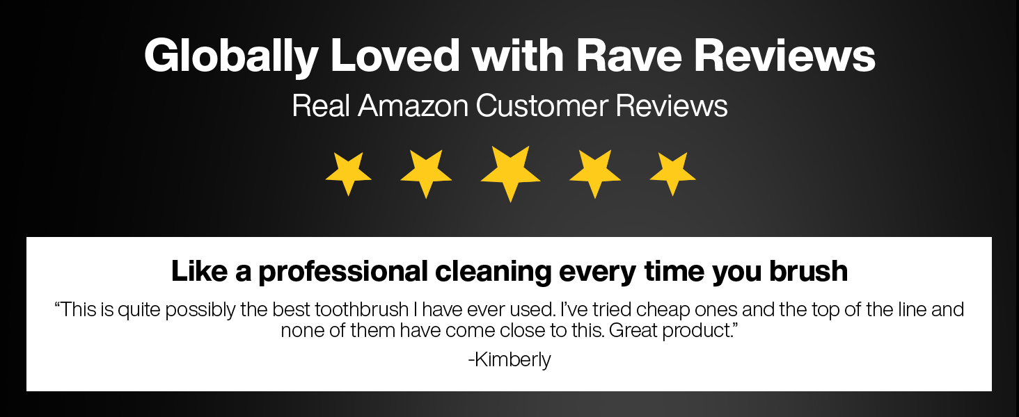 AquaSonic Black Series Electric Toothbrush  safe for sensitive teeth